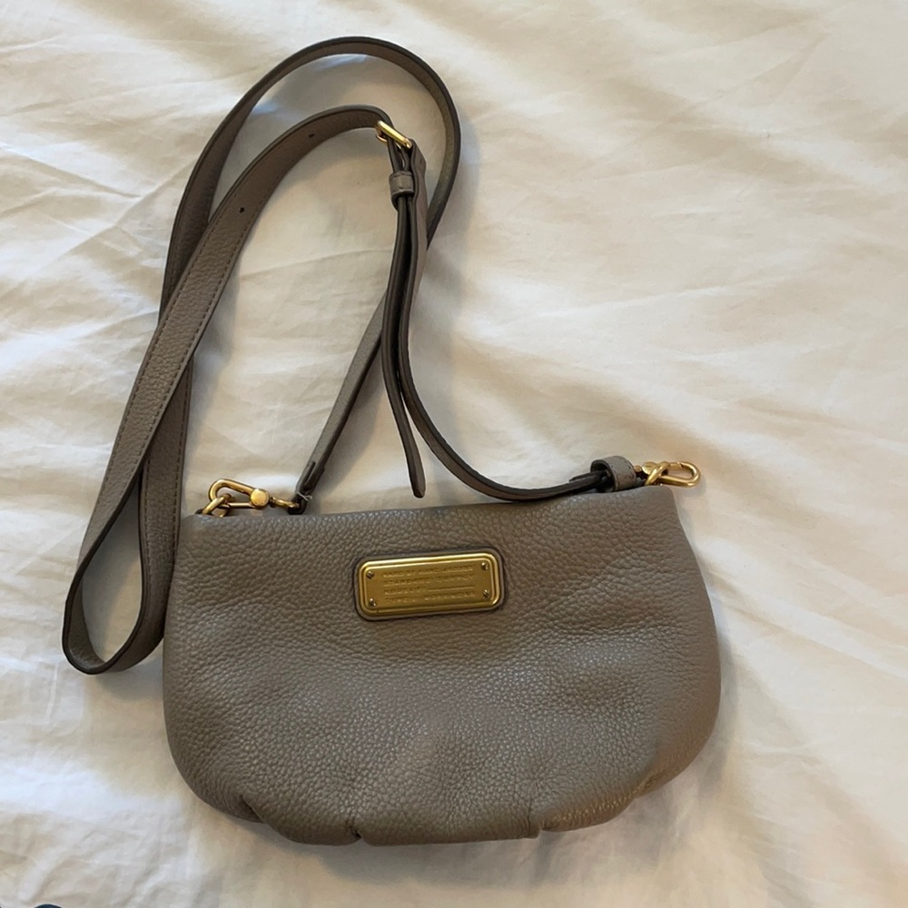 Marc by Marc Jacobs nude leather crossbody